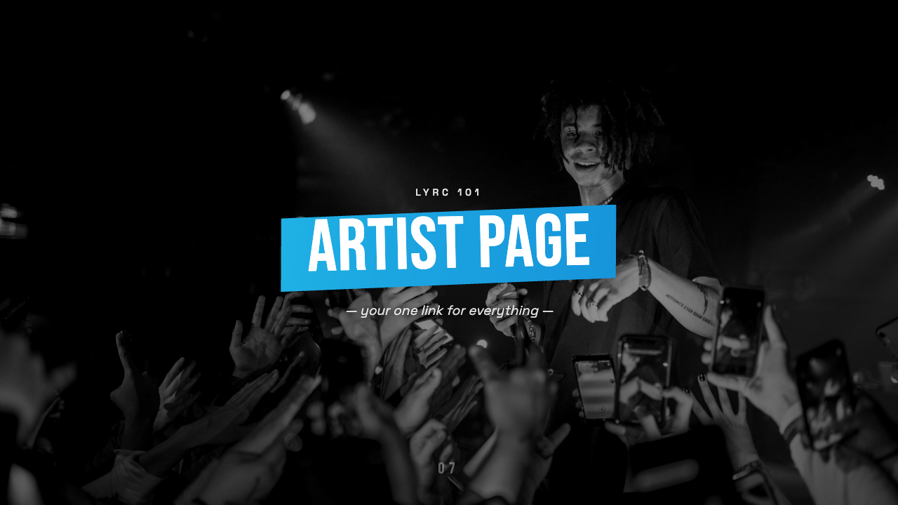 Artist Page